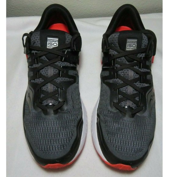 Saucony Guide ISO 2 Running Shoes Orange Black - Picture 5 of 11